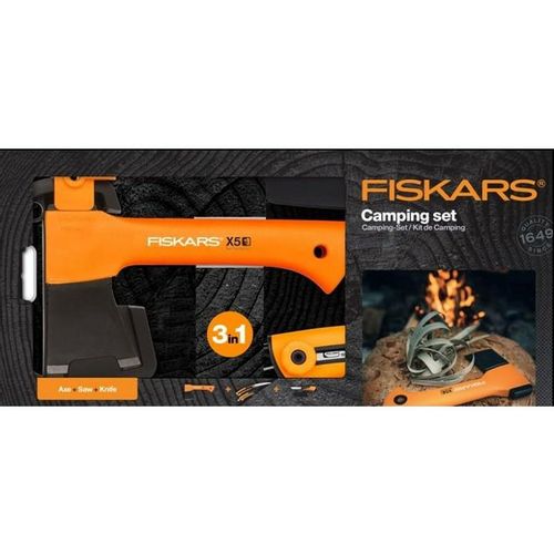 Fiskars sjekira toporek X5 - XXS + nož + pila slika 1