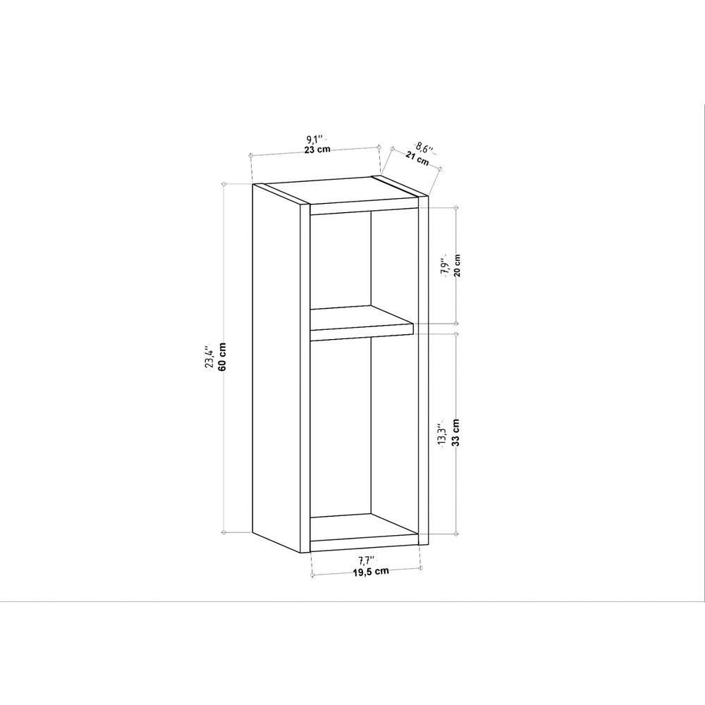 DUPLI - Sault - White White Nightstand slika 6