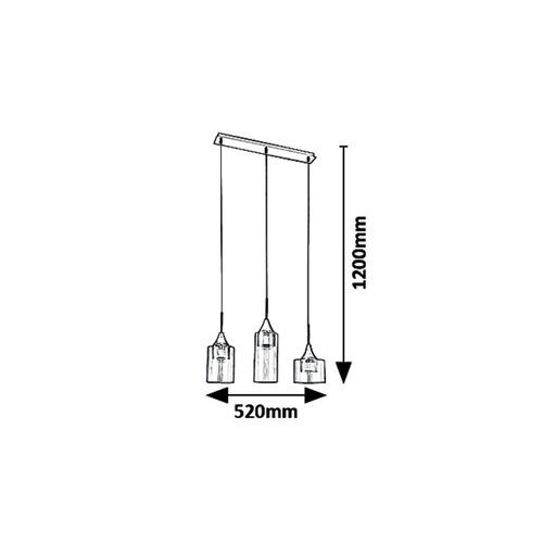 Rabalux Candice visilica LED 15W hrom slika 4