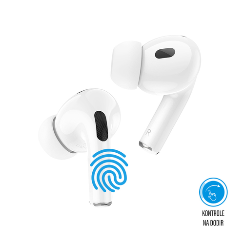 Bluetooth slusalice Teracell Airbuds Pro bele slika 4