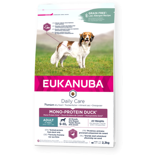 Eukanuba Dog Daily Care Adult Monoprotein Duck 2.3 kg slika 1