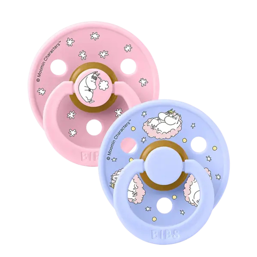 Bibs Duda varalica X Moomin Dreaming Baby Pink 6-18mj (veličina 2), 2kom  slika 1
