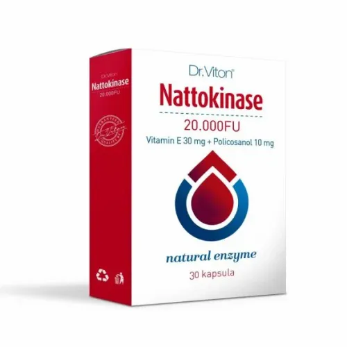 Dr. Viton Nattokinase 20.000UI 30 Kapsula slika 1