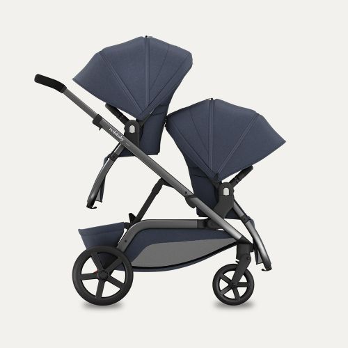 REDSBABY NUVO Twin dječja kolica 2u1 Gun Metal, Blue Slate B slika 5