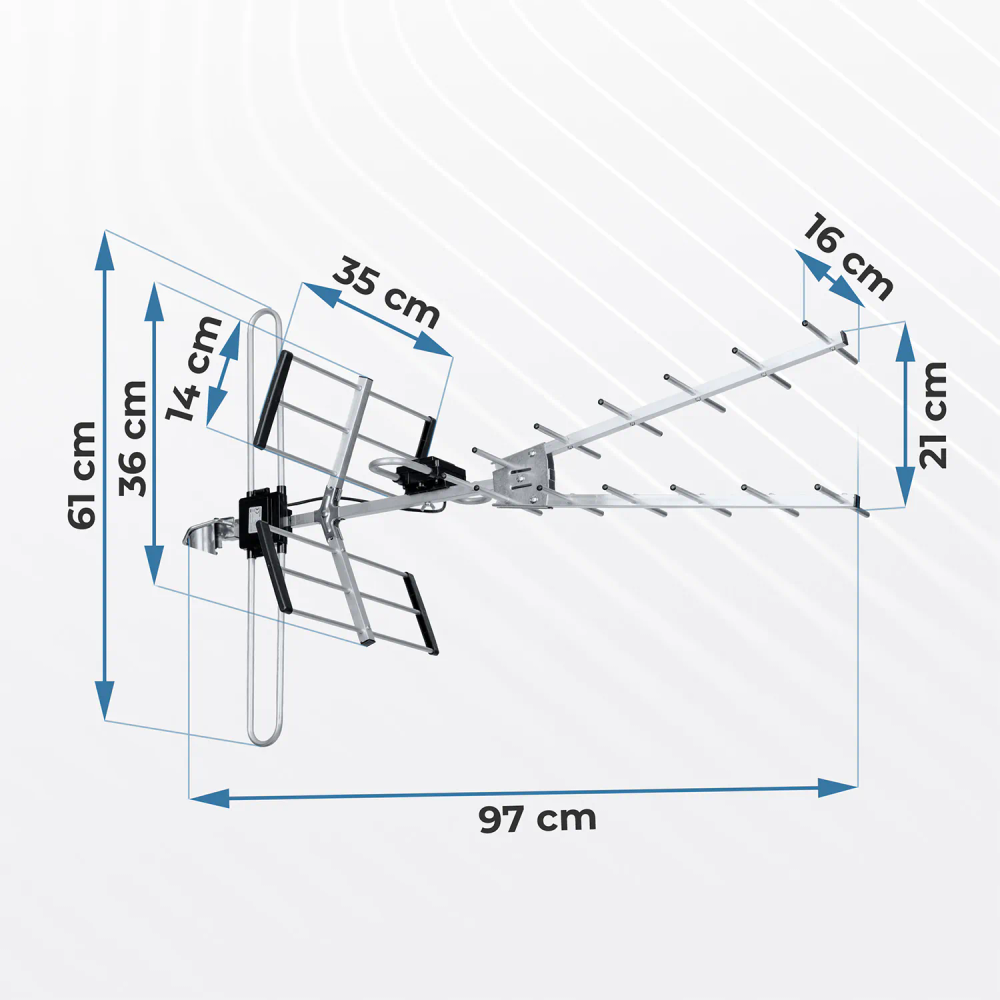 Berdsen BD-954 usmjerena vanjska TV antena ultra HD 4K slika 3