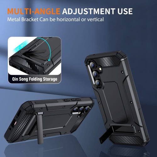 Techsuit - Hybrid Armor Kickstand zaštitna maska za Samsung Galaxy A54 - crna slika 3