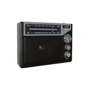 Dartel radio FM, AM, analogni, AC ili klasične baterije, crni RD-150