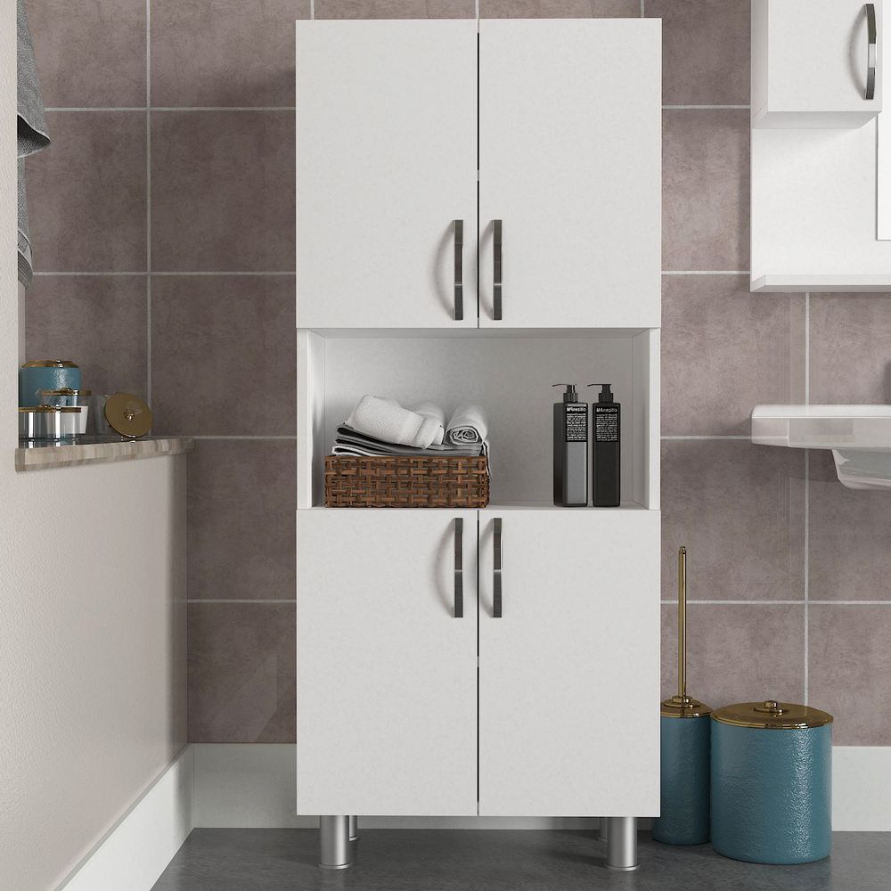William - White White Bathroom Cabinet slika 2