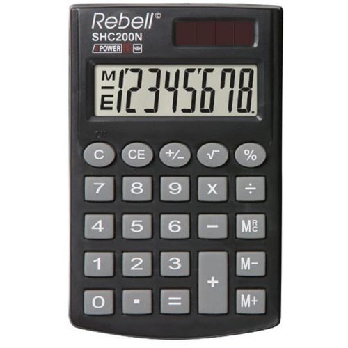 Kalkulator komercijalni Rebell SHC208 black slika 1