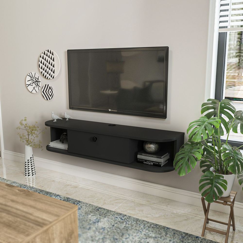 TV Stalak Ibarra u Antracit Boji slika 3