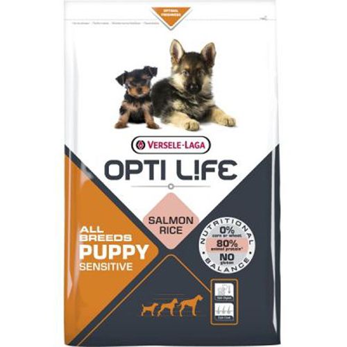 Opti Life Puppy Sensitive Losos i Pirinač 2.5 kg slika 1