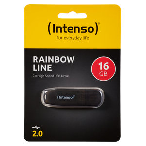 (Intenso) USB Flash drive 16GB Hi-Speed USB 2.0, Rainbow Line, CRNI - USB2.0-16GB/Rainbow