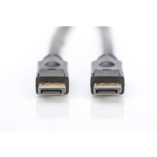 Digitus DisplayPort priključni kabel DisplayPort utikač, DisplayPort utikač 10.00 m crna AK-340105-100-S sa zaštitom, sveukupno zaštićen, trostruko zaštićen, pozlaćeni kontakti, zaključan DisplayPort kabel slika 2