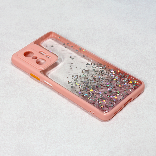 Torbica Frame Glitter za Xiaomi 11T/11T Pro roze slika 1