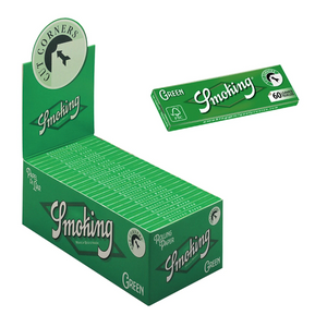 SMOKING papirići za motanje kratki zeleni / Cijela kutija 50 komada