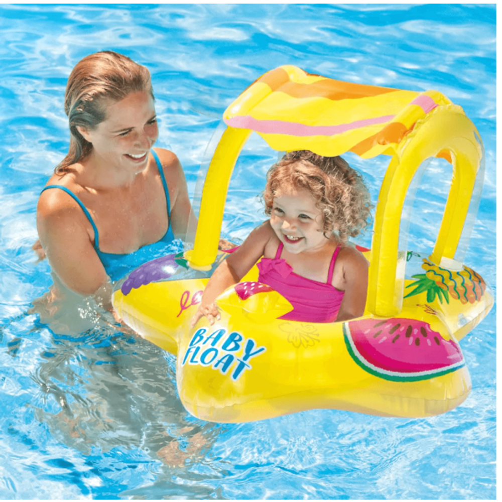 Intex šlauf za plivanje baby, uzrast 1-2 godine, 81 cm x 79 cm 56573NP slika 2