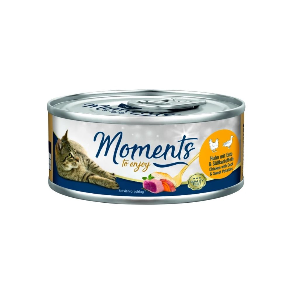 Moments Cat Adult patka i batat 70 g konzerva slika 1