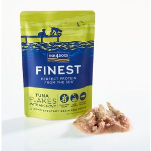 Fish4Dogs Finest Tuna FLAKES & Anchovy, tuna s inćunima, 100 g