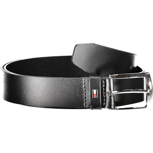 TOMMY HILFIGER MEN'S BLACK LEATHER BELT slika 1