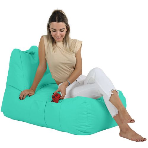 Atelier Del Sofa Vreća za sjedenje, Trendy Comfort Bed Pouf - Turquoise slika 6