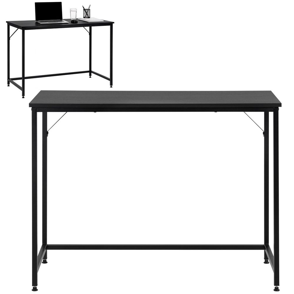 Radni stol 100 x 50 x 76 cm, crni slika 7
