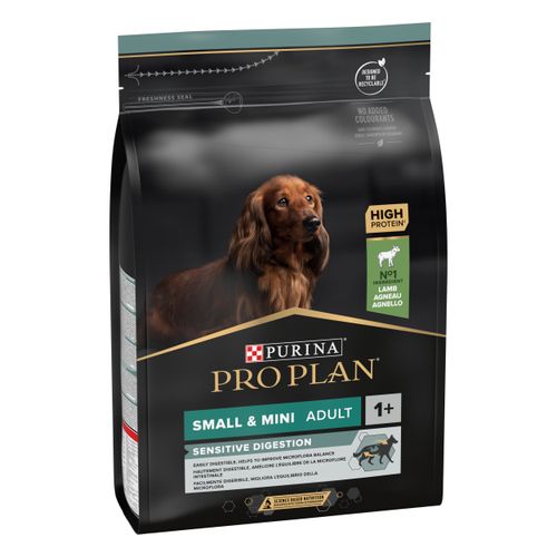 PRO PLAN Small&Mini, Sensitive Digestion, OptiDigest, bogato janjetinom, 3 kg slika 1