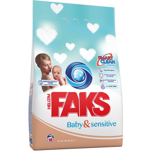 Faks Baby&Sensitive Deterdženti za rublje u prašku 1,17kg, 18 pranja slika 1