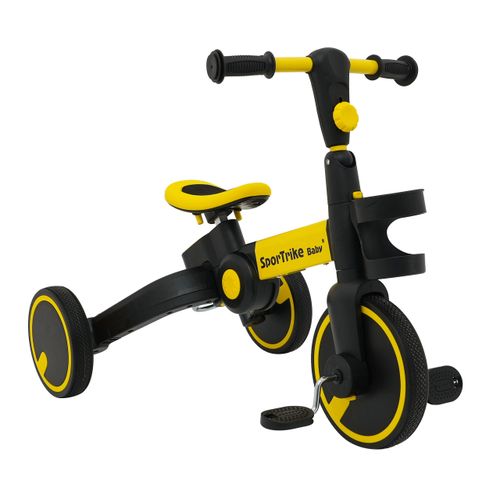 Tricikl Happy Bike 3in1 - žuti slika 9