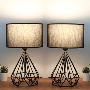 AYD-2974 Black Table Lamp Set (2 Pieces)