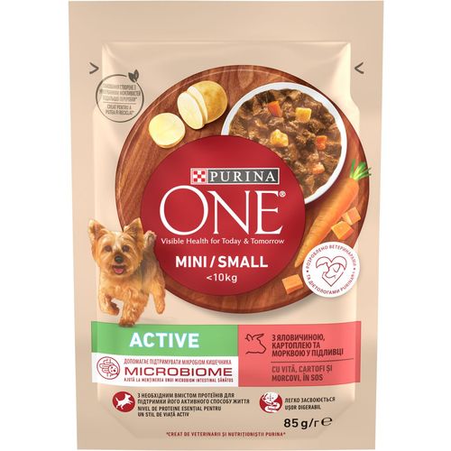 Purina ONE® Active s okusom govedine, krompira i mrkve 85g slika 1