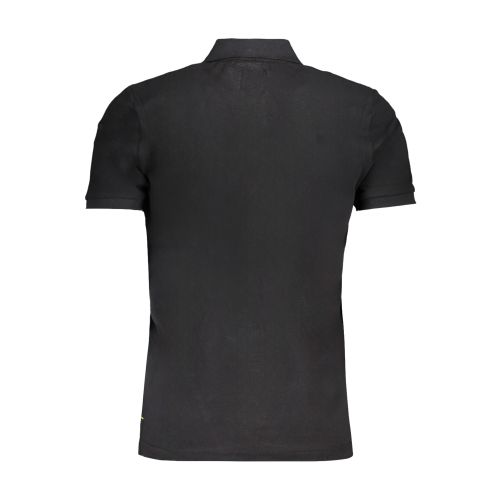 GIAN MARCO VENTURI MEN'S BLACK SHORT SLEEVED POLO SHIRT slika 2