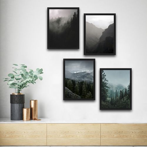 Wallity Uokvirena slika (4 komada), The Forest Set slika 1