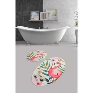 Flam DJT Multicolor Bathmat Set (2 Pieces)