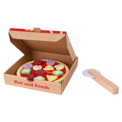 EcoToys 4221 drvena pizza s rezačem slika 2