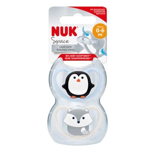 NUK duda varalica - silikon Space s1 (0-6m), 2 kom/box 10730313 slika 10