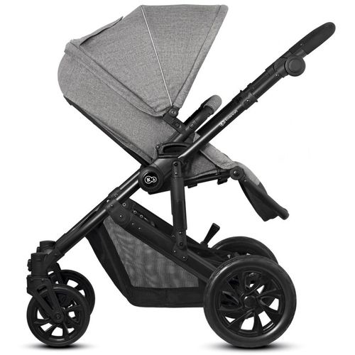 Kinderkraft kolica Prime Lite 2u1, siva slika 9