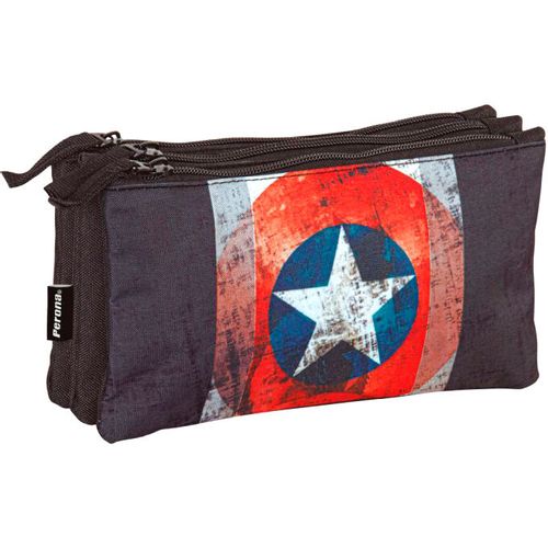 Marvel Captain America Heritage triple pencil case slika 1