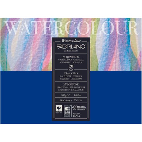 Blok Fabriano watercolor gf 18x24 300g 20L 73611824 slika 2