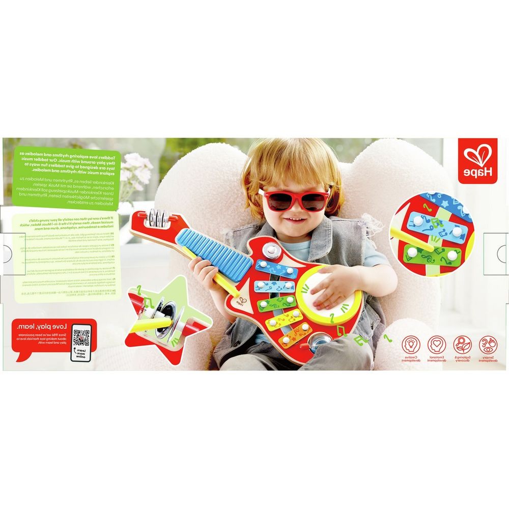 Hape Multifunkcionalna drvena gitara 6U1 Music Maker slika 8