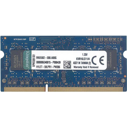 Kingston KVR16LS11/4 DDR3L 4GB SO-DIMM 1600MHz, Non-ECC Unbuffered, CL11 1.35V, 204-pin 1Rx8 slika 2