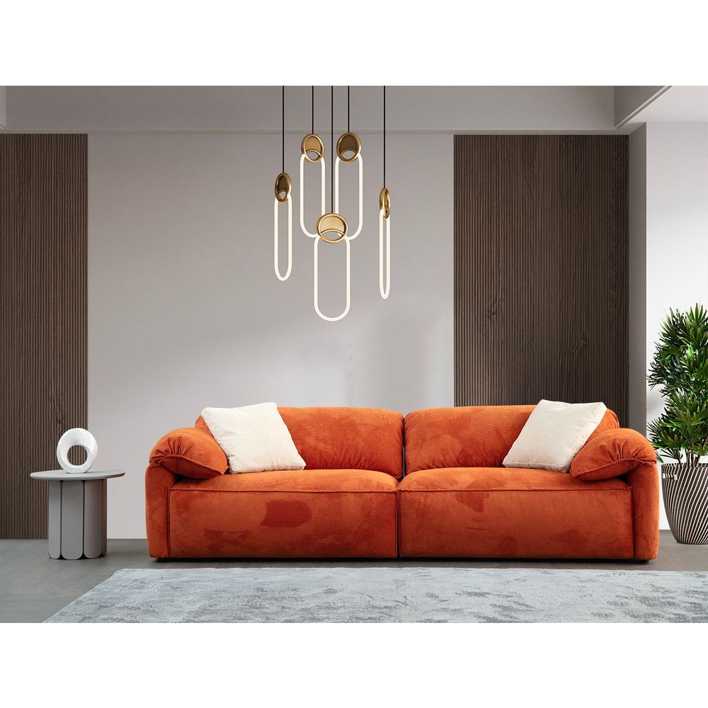 Sofa za 3 osobe Flamingo Lounge (L1,5+1,5R) - narandžasta slika 1