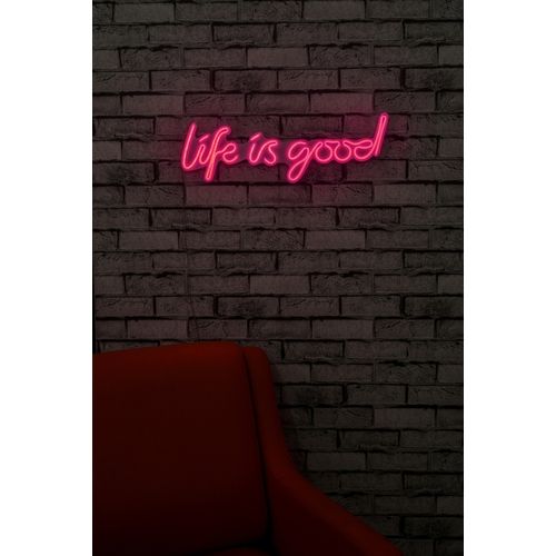 Wallity Ukrasna plastična LED rasvjeta, Life Is Good - Pink slika 11