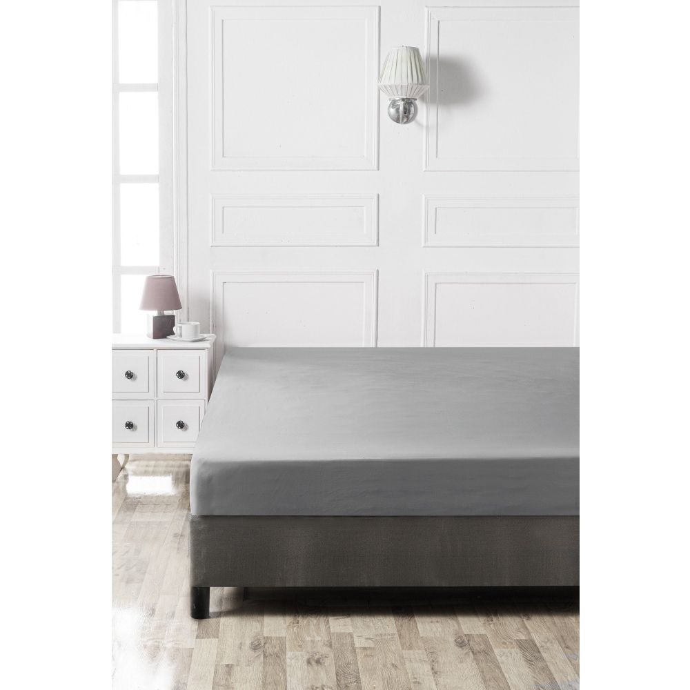 Ranforce Double XL Fitted Sheet - Tamno Siva slika 3