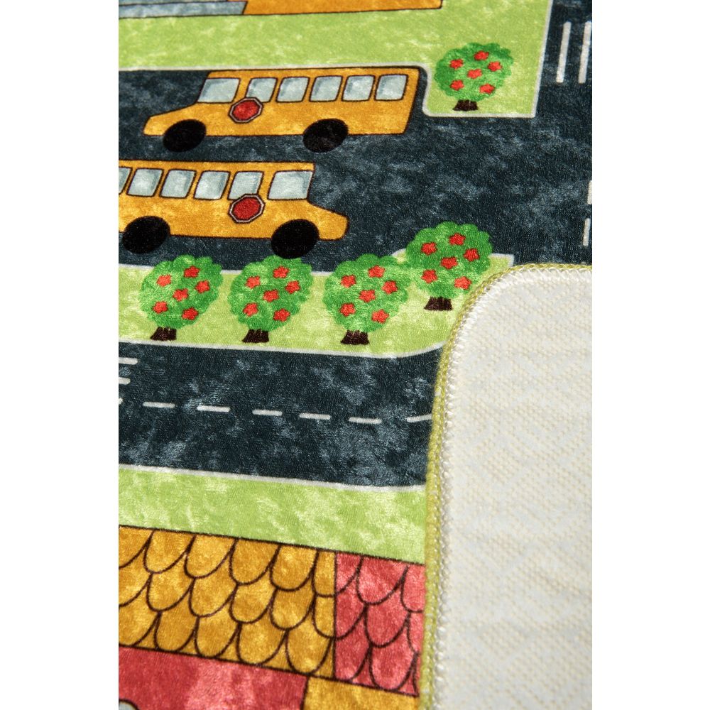 Šareni Tepih 'Mali Grad' - Zelena Multikolor (140 x 190) slika 4