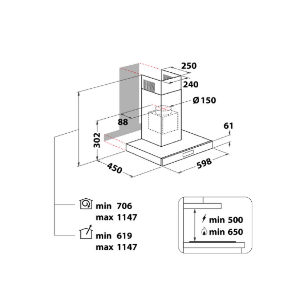 WHIRLPOOL Napa WHBS62FLTK / 60 cm slika 5