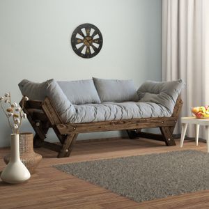 Dvosjed sofa CPT8113-210 - boje: Orah, Siva i Vrt