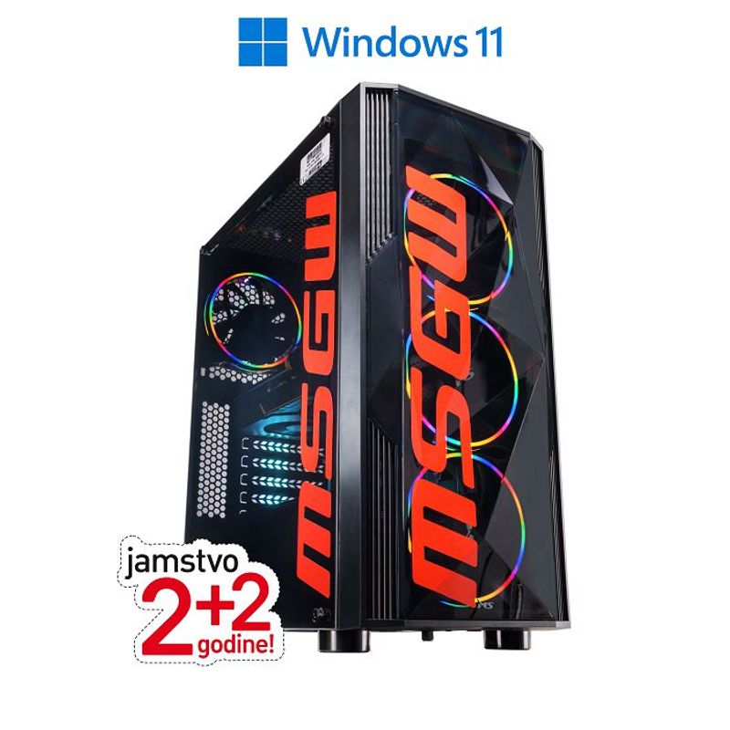 MSGW GAMER i281sg (Intel i5 11400F, 16GB DDR4, 500GB SSD, GTX 1650) Win11H image