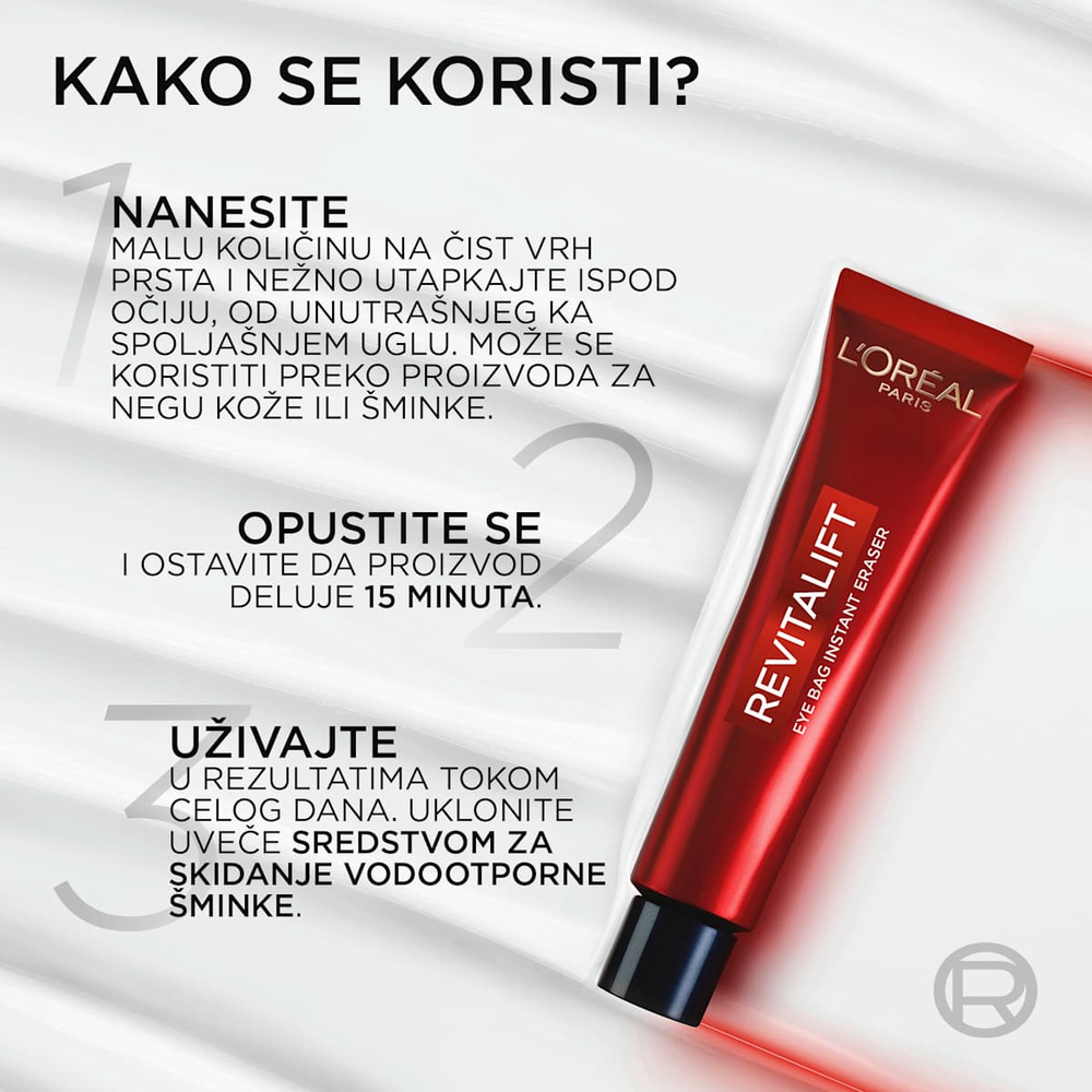 L'Oréal Paris Revitalift Lasser Krema za korekciju područja oko očiju 15ml slika 3