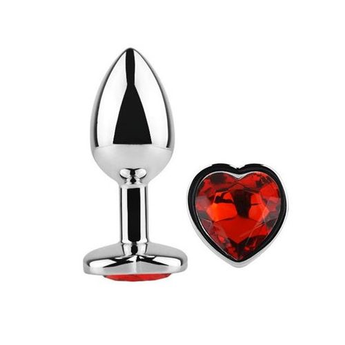 Afterdark Aluminium Heart Butt Plug S/M/L slika 3