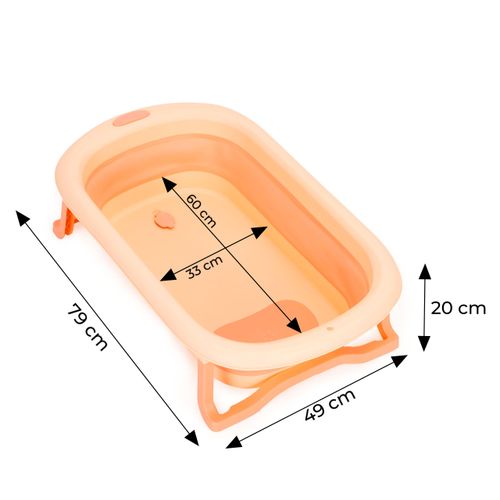 Ecotoys sklopiva kadica za bebe roza slika 6